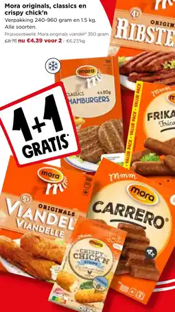 Jumbo Mora originals, classics en crispy chick'n aanbieding