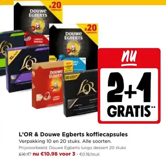 L'OR & Douwe Egberts koffiecapsules