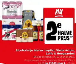 Jumbo Alcoholvrije bieren: Jupiler, Stella Artois, Leffe & Hoegaarden aanbieding