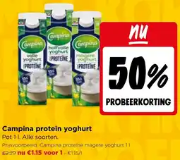 Jumbo Campina protein yoghurt aanbieding