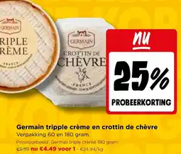 Jumbo Germain tripple crème en crottin de chèvre aanbieding