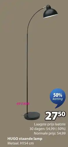 Jysk Hugo staande lamp aanbieding