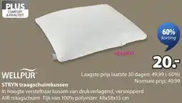 Jysk Wellpur Stryn traagschuimkussen aanbieding