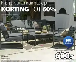 Jysk Jutlandia Vonge loungeset aanbieding