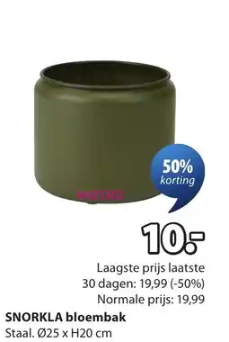 Jysk Snorkla bloembak aanbieding
