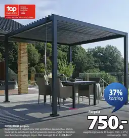 Jysk Kongemose pergola aanbieding