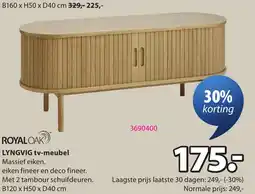 Jysk Royal oak Lyngvig tv-meubel aanbieding