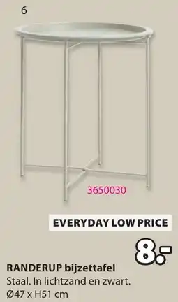 Jysk Randerup bijzettafel aanbieding