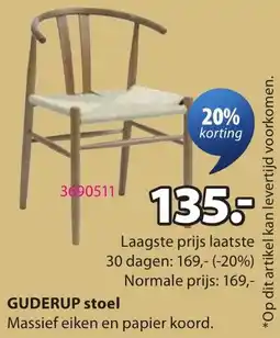 Jysk Guderup stoel aanbieding