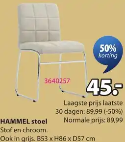 Jysk Hammel stoel aanbieding