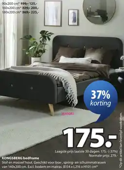 Jysk Kongsberg bedframe aanbieding