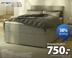 Jysk Dreamzone Tysla+kola boxspring aanbieding