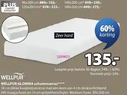 Jysk Wellpur Glomma schuimmatras aanbieding