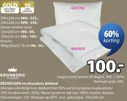 Jysk Kronborg Besseggen muskusdons dekbed aanbieding