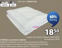 Jysk Storsola synthetisch dekbed aanbieding