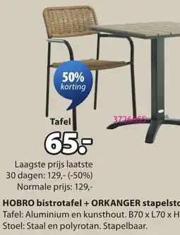 Jysk Hobro bistrotafel aanbieding