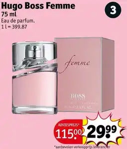 Kruidvat Hugo Boss Femme aanbieding