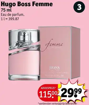 Kruidvat Hugo Boss Femme aanbieding