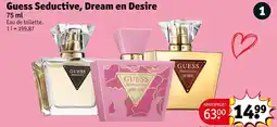 Kruidvat Guess Seductive, Dream en Desire aanbieding