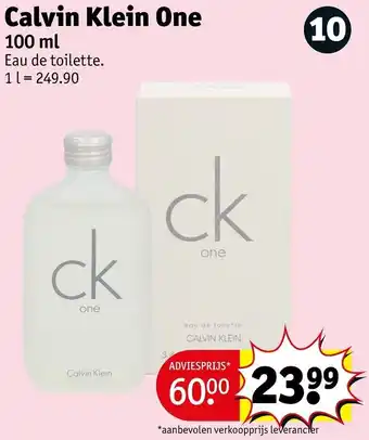 Kruidvat Calvin Klein One aanbieding