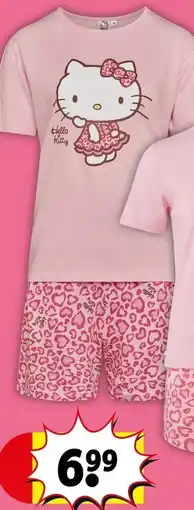Kruidvat Hello Kitty shortama voor moeder en dochter aanbieding