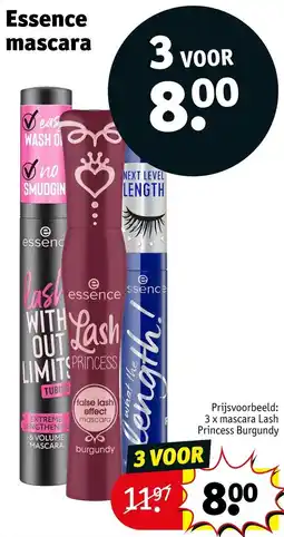 Kruidvat Essence mascara aanbieding