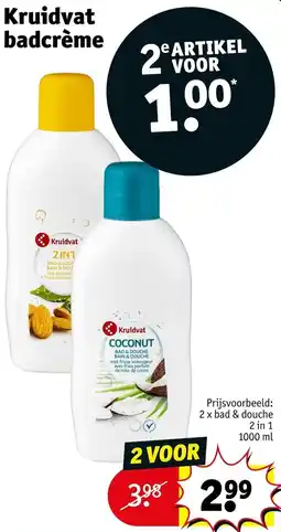 Kruidvat Kruidvat badcrème aanbieding