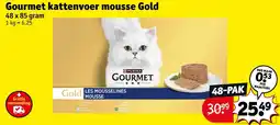 Kruidvat Gourmet kattenvoer mousse Gold aanbieding