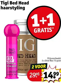 Kruidvat Tigi Bed Head haarstyling aanbieding