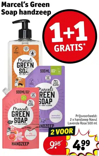 Kruidvat Marcel's Green Soap handzeep aanbieding