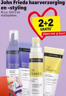 Kruidvat John Frieda haarverzorging en styling aanbieding