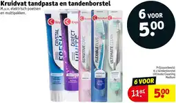 Kruidvat Kruidvat tandpasta en tandenborstel aanbieding