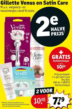 Kruidvat Gillette Venus en Satin Care aanbieding