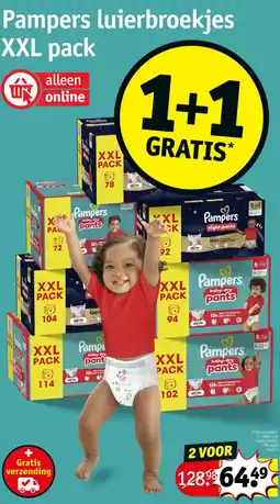 Kruidvat Pampers luierbroekjes XXL pack aanbieding