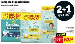 Kruidvat Pampers bigpack luiers aanbieding