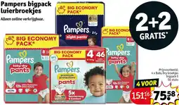 Kruidvat Pampers bigpack luierbroekjes aanbieding