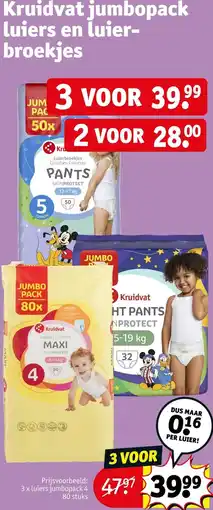 Kruidvat Kruidvat jumbopack luiers en luierbroekjes aanbieding