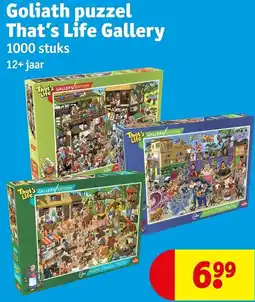 Kruidvat Goliath puzzel That's Life Gallery aanbieding
