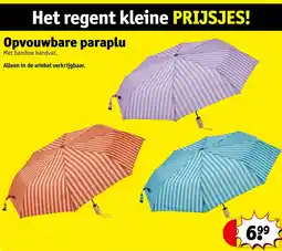 Kruidvat Opvouwbare paraplu aanbieding