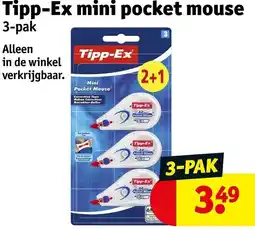 Kruidvat Tipp-Ex mini pocket mouse aanbieding