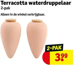 Kruidvat Terracotta waterdruppelaar aanbieding