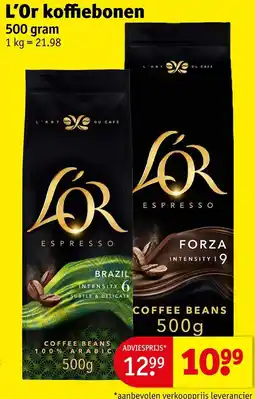 Kruidvat L'Or koffiebonen aanbieding