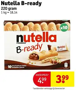 Kruidvat Nutella B-ready aanbieding