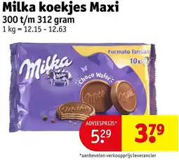 Kruidvat Milka koekjes Maxi aanbieding