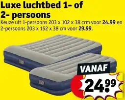 Kruidvat Luxe luchtbed 1- of 2- persoons aanbieding
