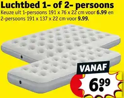 Kruidvat Luchtbed 1- of 2-persoons aanbieding