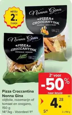 Carrefour Pizza Croccantina Nonna Gina aanbieding