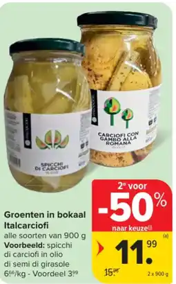 Carrefour Groenten in bokaal Italcarciofi aanbieding