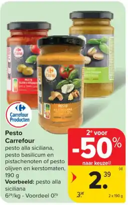 Carrefour Pesto carrefour aanbieding