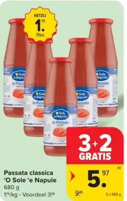 Carrefour Passata classica 'O Sole 'e Napule aanbieding